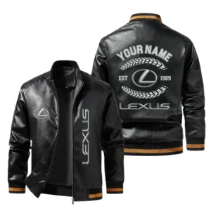 Vintage Lexus Exclusive Logo Jacket Est 1989, Classic Ribbed Collar and Striped Cuffs, Custom Name HIDI240225Y12LJ93LEX