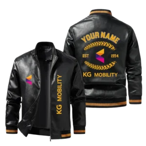 Vintage KG Mobility Exclusive Logo Jacket Est 1954, Classic Ribbed Collar and Striped Cuffs, Custom Name HIDI260225Y12LJ93KMG