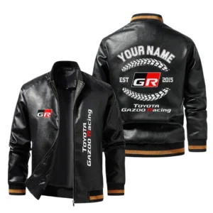 Vintage Toyota Gazoo Racing Exclusive Logo Jacket Est 2015, Classic Ribbed Collar and Striped Cuffs, Custom Name HIDI280225Y12LJ93TGR
