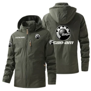 Can Am Emblem Windbreaker Jacket Hooded, Warm Lining Waterproof Outdoor Running Jacket For Men, Custom Name HIHI240225Y17WO88CAE