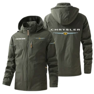 Chrysler Windbreaker Jacket Hooded, Warm Lining Waterproof Outdoor Running Jacket For Men, Custom Name HIHI240225Y17WO88CHR