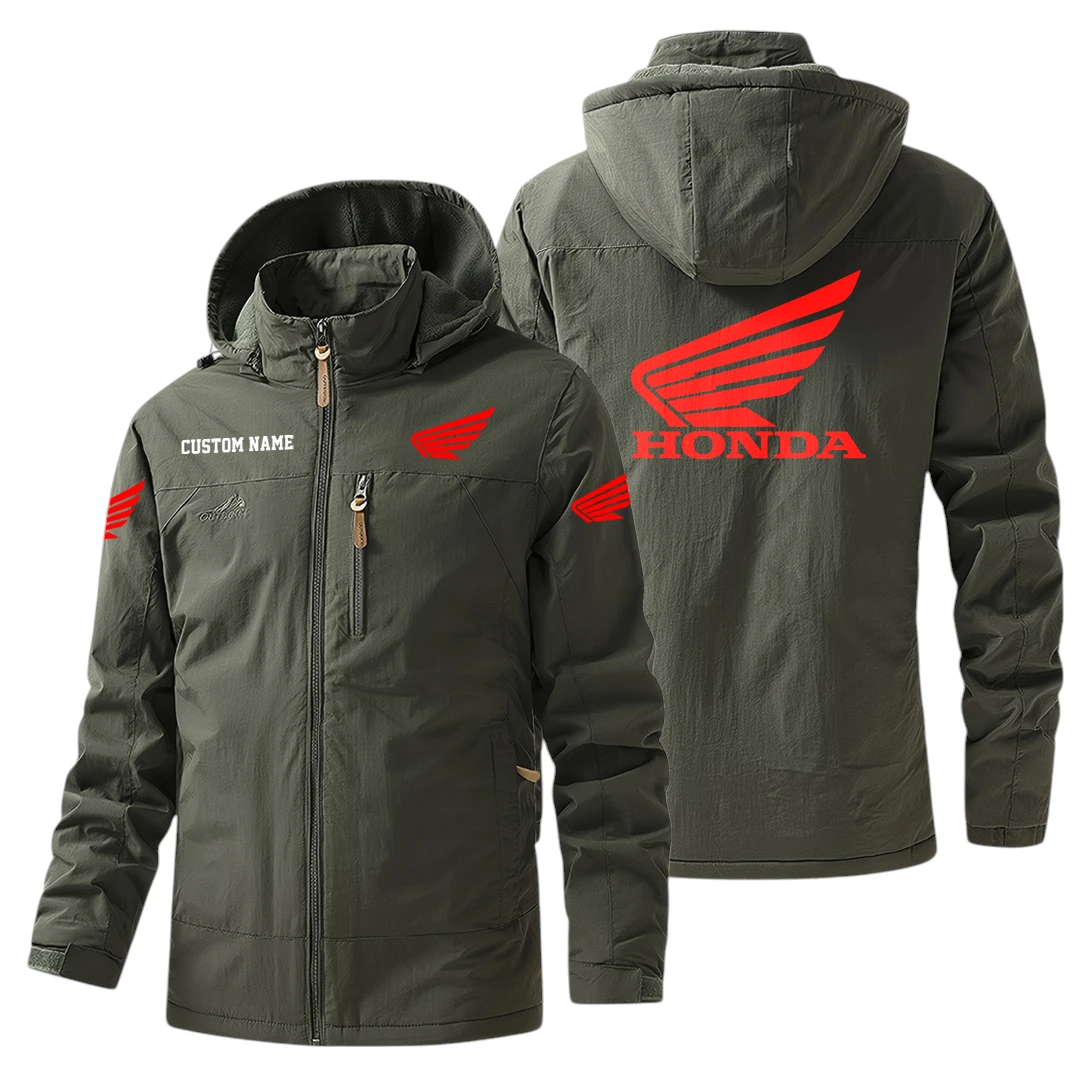 Honda Motor Windbreaker Jacket Hooded, Warm Lining Waterproof Outdoor Running Jacket For Men, Custom Name HIHI240225Y17WO88HOM Honda Motor Windbreaker Jacket Hooded, Warm Lining Waterproof Outdoor Running Jacket For Men, Custom Name HIHI240225Y17WO88HOM