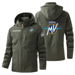 MV Agusta Windbreaker Jacket Hooded, Warm Lining Waterproof Outdoor Running Jacket For Men, Custom Name HIHI240225Y17WO88MVA