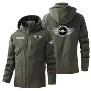 MINI Windbreaker Jacket Hooded, Warm Lining Waterproof Outdoor Running Jacket For Men, Custom Name HIHI260225Y17WO88MIN