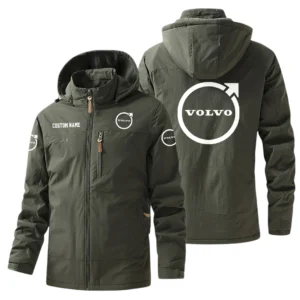 Volvo Windbreaker Jacket Hooded, Warm Lining Waterproof Outdoor Running Jacket For Men, Custom Name HIHI260225Y17WO88VOV