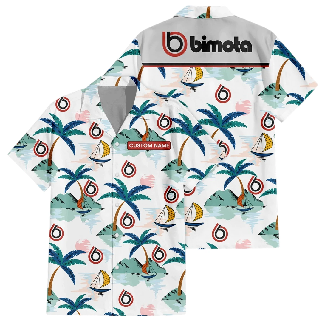 Bimota Exclusive Logo Button Up Hawaiian Shirt Tropical Landscape Pattern All-over Print, Custom Name HIDI170225Y7HWLS2BIT Bimota Exclusive Logo Button Up Hawaiian Shirt Tropical Landscape Pattern All-over Print, Custom Name HIDI170225Y7HWLS2BIT
