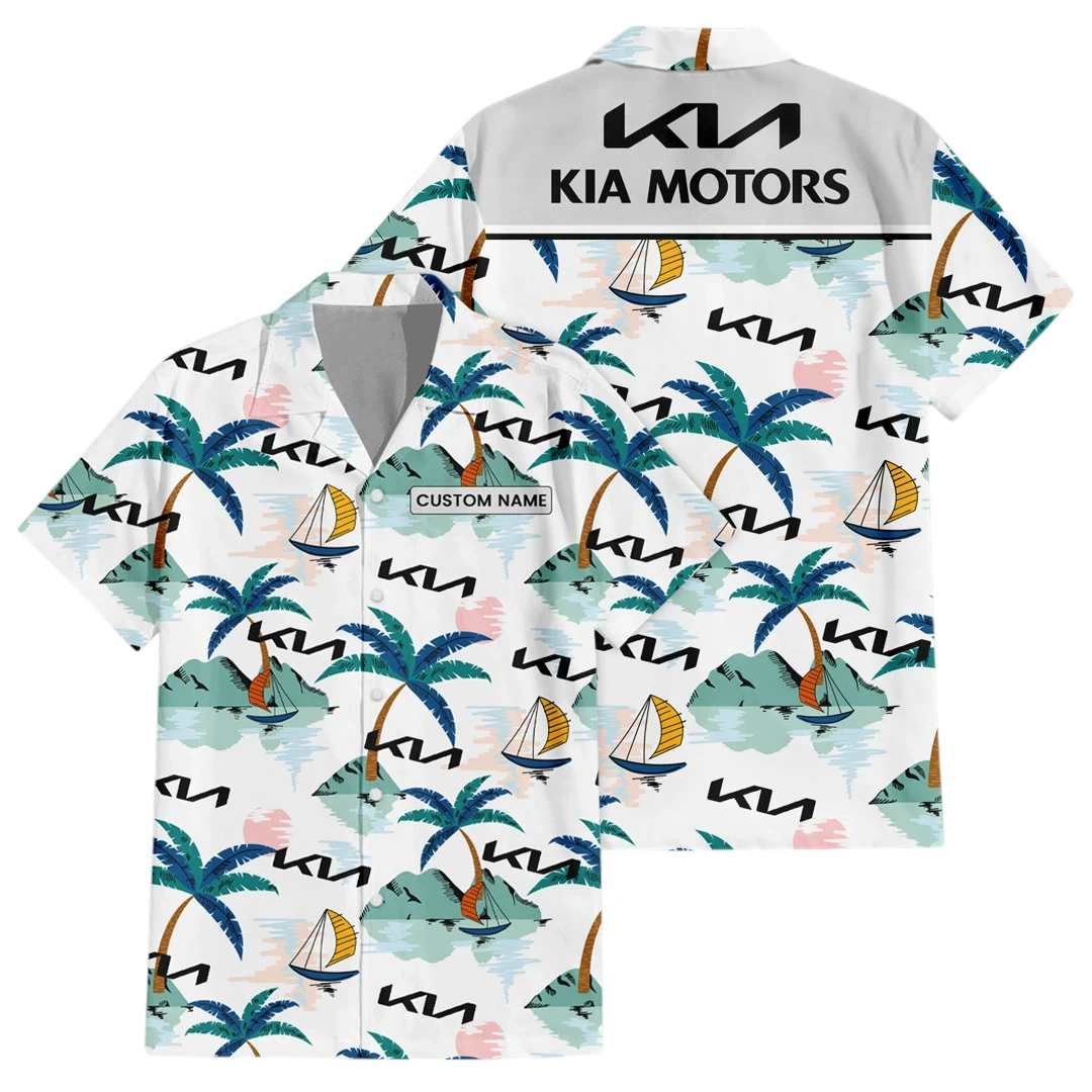 KIA Exclusive Logo Button Up Hawaiian Shirt Tropical Landscape Pattern All-over Print, Custom Name HIDI200225Y7HWLS2KIA KIA Exclusive Logo Button Up Hawaiian Shirt Tropical Landscape Pattern All-over Print, Custom Name HIDI200225Y7HWLS2KIA