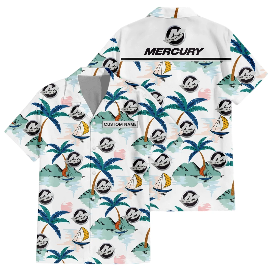 Mercury Exclusive Logo Button Up Hawaiian Shirt Tropical Landscape Pattern All-over Print, Custom Name HIDI200225Y7HWLS2MER Mercury Exclusive Logo Button Up Hawaiian Shirt Tropical Landscape Pattern All-over Print, Custom Name HIDI200225Y7HWLS2MER