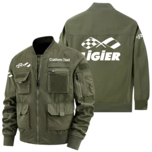Ligier Automotive Racing Exclusive Logo Jacket x Baseball Collar Style Multiple Pockets Outdoor Jacket Custom Name HIHI180325Y40JCXLIA