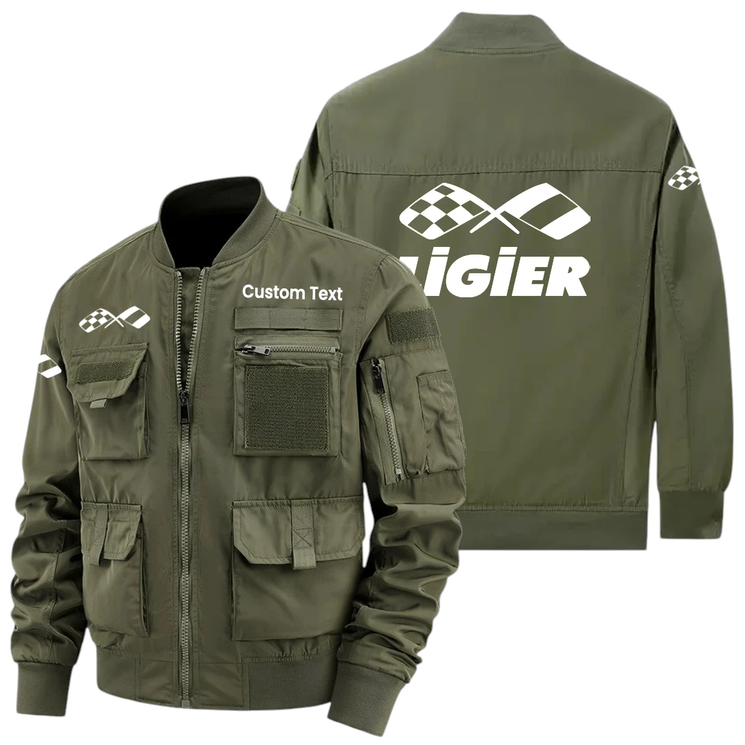 Ligier Automotive Racing Exclusive Logo Jacket x Baseball Collar Style Multiple Pockets Outdoor Jacket Custom Name HIHI180325Y40JCXLIA Ligier Automotive Racing Exclusive Logo Jacket x Baseball Collar Style Multiple Pockets Outdoor Jacket Custom Name HIHI180325Y40JCXLIA