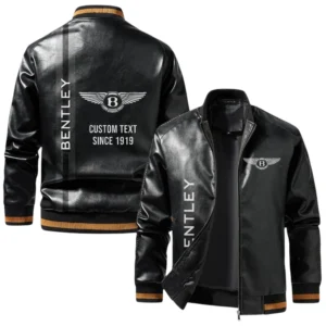 Vintage Bentley Exclusive Logo Jacket, Classic Ribbed Collar and Striped Cuffs, Custom Name TN21032025Y12LJ93CT1TLE