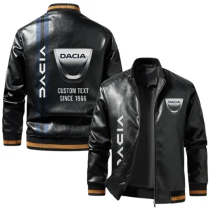 Vintage Dacia Exclusive Logo Jacket, Classic Ribbed Collar and Striped Cuffs, Custom Name TN21032025Y12LJ93CT2CIA