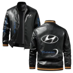 Vintage Hyundai Exclusive Logo Jacket, Classic Ribbed Collar and Striped Cuffs, Custom Name TN21032025Y12LJ93CT3HYU