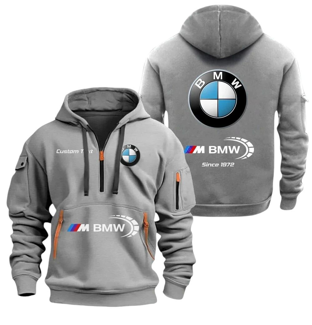 BMW M Motorsport Half Zip Hoodie, Sports Hooded Multi-Pockets, Custom Name TN250325Y25QZ2HCT5BMM BMW M Motorsport Half Zip Hoodie, Sports Hooded Multi-Pockets, Custom Name TN250325Y25QZ2HCT5BMM