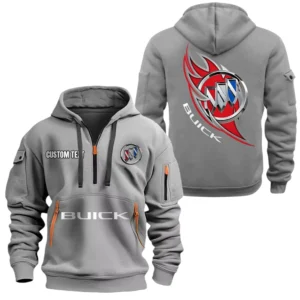 Buick Half Zip Hoodie, Sports Hooded Multi-Pockets, Custom Name TN250325Y25QZ2HCT5BUI