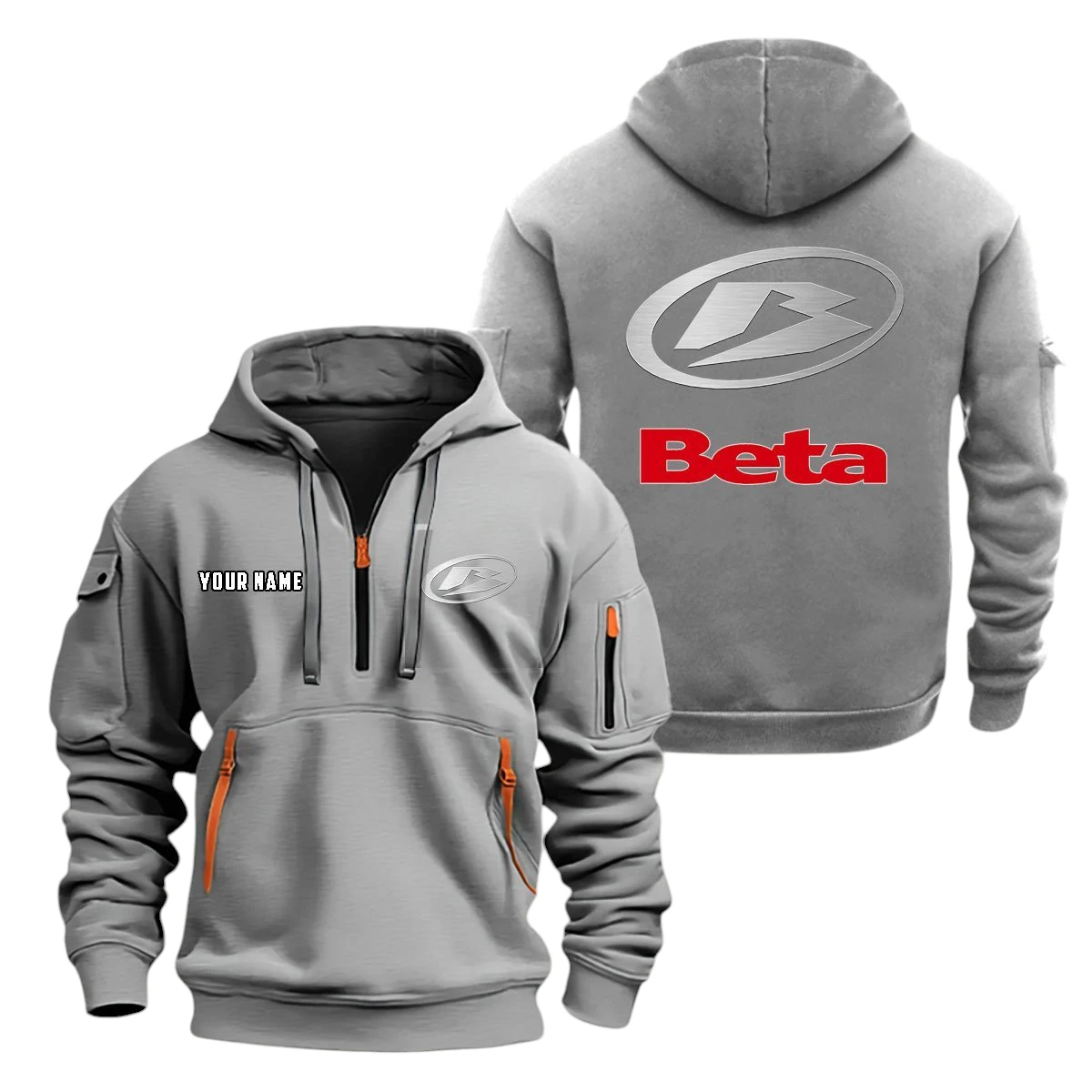 Beta Motorcycles Half Zip Hoodie, Sports Hooded Multi-Pockets, Custom Name TN0030325Y25QZ2HCT1BEM Beta Motorcycles Half Zip Hoodie, Sports Hooded Multi-Pockets, Custom Name TN0030325Y25QZ2HCT1BEM