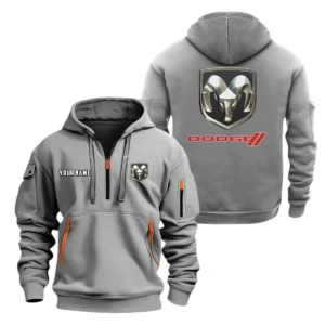 Dodge Half Zip Hoodie, Sports Hooded Multi-Pockets, Custom Name TN0030325Y25QZ2HCT1DOD