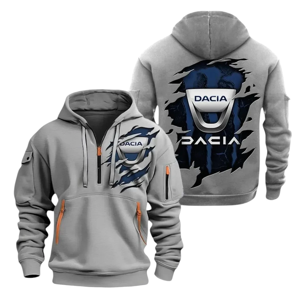 Dacia Half Zip Hoodie, Sports Hooded Multi-Pockets TN0030325Y25QZ2HCT21CIA Dacia Half Zip Hoodie, Sports Hooded Multi-Pockets TN0030325Y25QZ2HCT21CIA