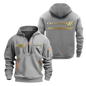 Dodge Half Zip Hoodie, Sports Hooded Multi-Pockets, Custom Name TN0030325Y25QZ2HCT5DOD
