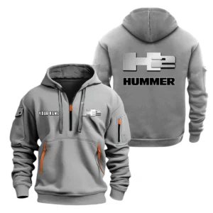 Hummer H2 Half Zip Hoodie, Sports Hooded Multi-Pockets, Custom Name TN060325Y25QZ2HCT1H2H
