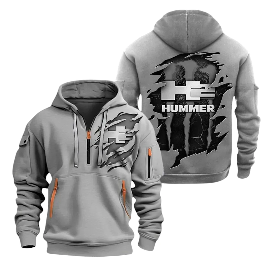 Hummer H2 Half Zip Hoodie, Sports Hooded Multi-Pockets TN060325Y25QZ2HCT2H2H Hummer H2 Half Zip Hoodie, Sports Hooded Multi-Pockets TN060325Y25QZ2HCT2H2H