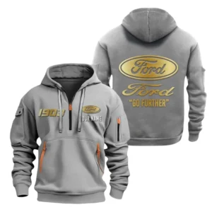 Ford Half Zip Hoodie, Sports Hooded Multi-Pockets, Custom Name TN060325Y25QZ2HCT3FOR