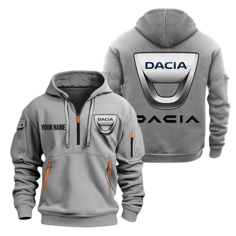 Dacia Half Zip Hoodie, Sports Hooded Multi-Pockets, Custom Name TN100325Y25QZ2HCT2CIA Dacia Half Zip Hoodie, Sports Hooded Multi-Pockets, Custom Name TN100325Y25QZ2HCT2CIA