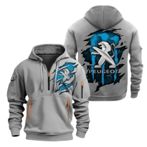 Peugeot Half Zip Hoodie, Sports Hooded Multi-Pockets TN100325Y25QZ2HCT2PEU