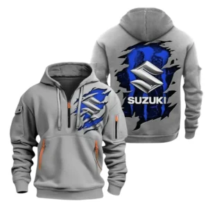 Suzuki Half Zip Hoodie, Sports Hooded Multi-Pockets TN100325Y25QZ2HCT4SUZ