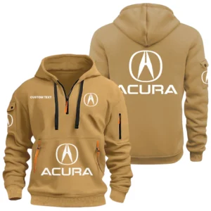 Acura Half Zip Hoodie, Sport Hooded Multi-Pocket, Custom Name HIDI010325Y25QZ2HACU
