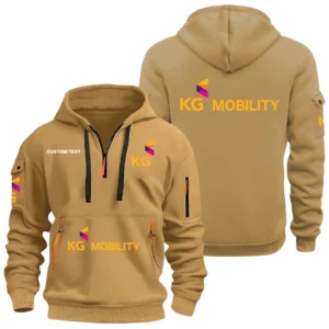 KG Mobility Half Zip Hoodie, Sport Hooded Multi-Pocket, Custom Name HIDI050325Y25QZ2HKGM