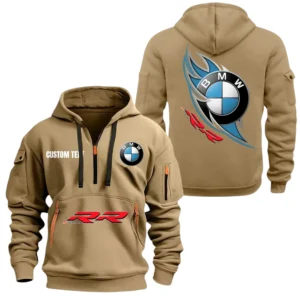 BMW Motorrad Half Zip Hoodie, Sports Hooded Multi-Pockets, Custom Name TN260325Y25QZ2HRCT1BRR