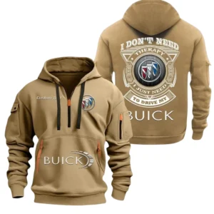 Buick Half Zip Hoodie, Sports Hooded Multi-Pockets, Custom Name TN260325Y25QZ2HRCT2BUI