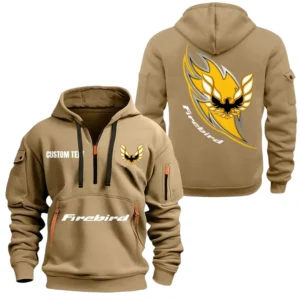 Firebird Pontiac Half Zip Hoodie, Sports Hooded Multi-Pocket, Custom Name TN080325Y25QZ2HCT6FIP