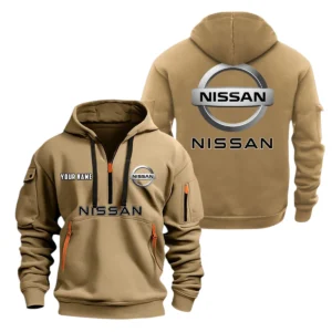 Nissan Half Zip Hoodie, Sport Hooded Multi-Pocket, Custom Name TN100325Y25QZ2HCTR1NIS