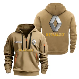 Renault Half Zip Hoodie, Sport Hooded Multi-Pocket, Custom Name TN100325Y25QZ2HCTR1REN