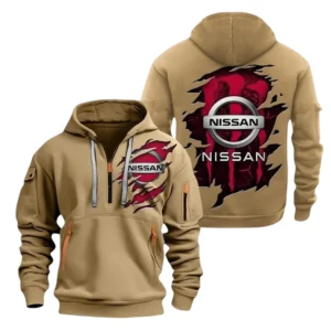 Nissan Half Zip Hoodie, Sport Hooded Multi-Pocket TN100325Y25QZ2HCTR2NIS