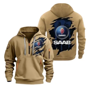 Saab Half Zip Hoodie, Sport Hooded Multi-Pocket TN100325Y25QZ2HCTR2SAA