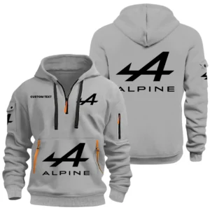 Alpine Half Zip Hoodie, Sports Hooded Multi-Pockets, Custom Name HIDI010325Y25QZ2HALP