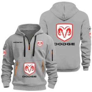 Dodge Half Zip Hoodie, Sports Hooded Multi-Pockets, Custom Name HIDI030325Y25QZ2HDOD