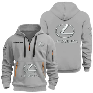 Lexus Half Zip Hoodie, Sports Hooded Multi-Pockets, Custom Name HIDI030325Y25QZ2HLEX