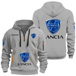 Lancia Half Zip Hoodie, Sports Hooded Multi-Pockets, Custom Name HIDI040325Y25QZ2HLAN