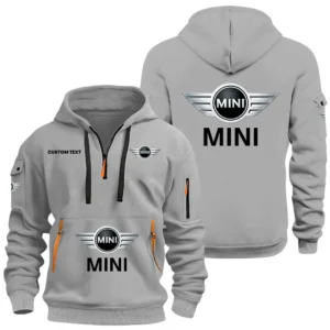 MINI Half Zip Hoodie, Sports Hooded Multi-Pockets, Custom Name HIDI040325Y25QZ2HMIN
