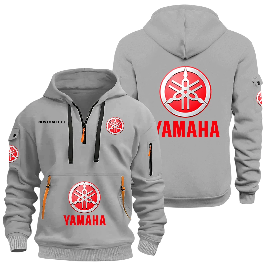 Yamaha Half Zip Hoodie, Sports Hooded Multi-Pockets, Custom Name HIDI040325Y25QZ2HYMH Yamaha Half Zip Hoodie, Sports Hooded Multi-Pockets, Custom Name HIDI040325Y25QZ2HYMH