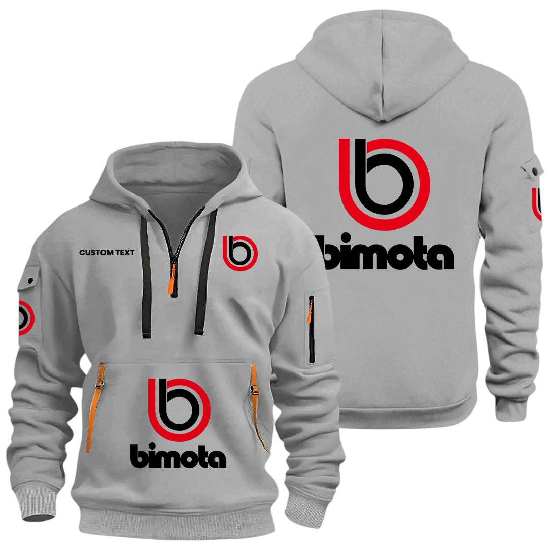 Bimota Half Zip Hoodie, Sports Hooded Multi-Pockets, Custom Name HIDI050325Y25QZ2HBIM Bimota Half Zip Hoodie, Sports Hooded Multi-Pockets, Custom Name HIDI050325Y25QZ2HBIM