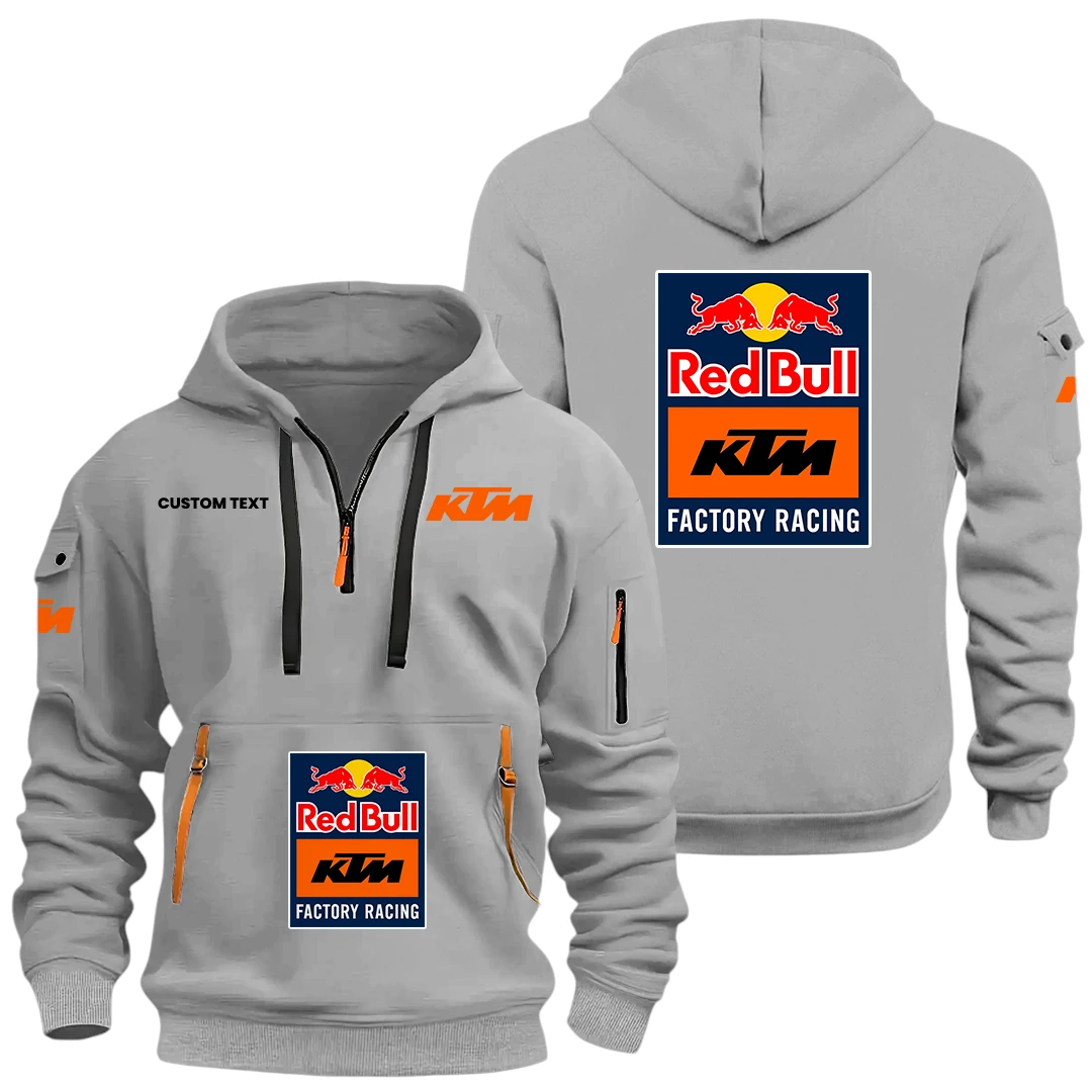Red Bull KTM Factory Racing Half Zip Hoodie, Sports Hooded Multi-Pockets, Custom Name HIDI060325Y25QZ2HKTM Red Bull KTM Factory Racing Half Zip Hoodie, Sports Hooded Multi-Pockets, Custom Name HIDI060325Y25QZ2HKTM