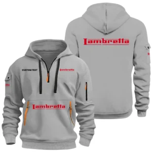 Lambretta Half Zip Hoodie, Sports Hooded Multi-Pockets, Custom Name HIDI060325Y25QZ2HLBA
