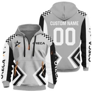 Oreca Racing Team Half Zip Hoodie All Over Prints, Multi-Pockets Custom Name & Number HIDI100325Y26QZ3HORT