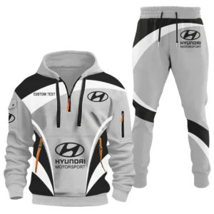 Hyundai Motorsport Half Zip Hoodie x Long Pants Set All-over Print, Custom Name HIDI120325Y26QZ3HHYM