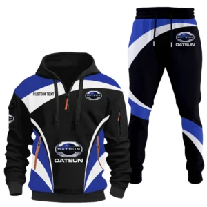 Datsun Half Zip Hoodie x Long Pants Set All-over Print, Custom Name HIDI130325Y26QZ3HDAT